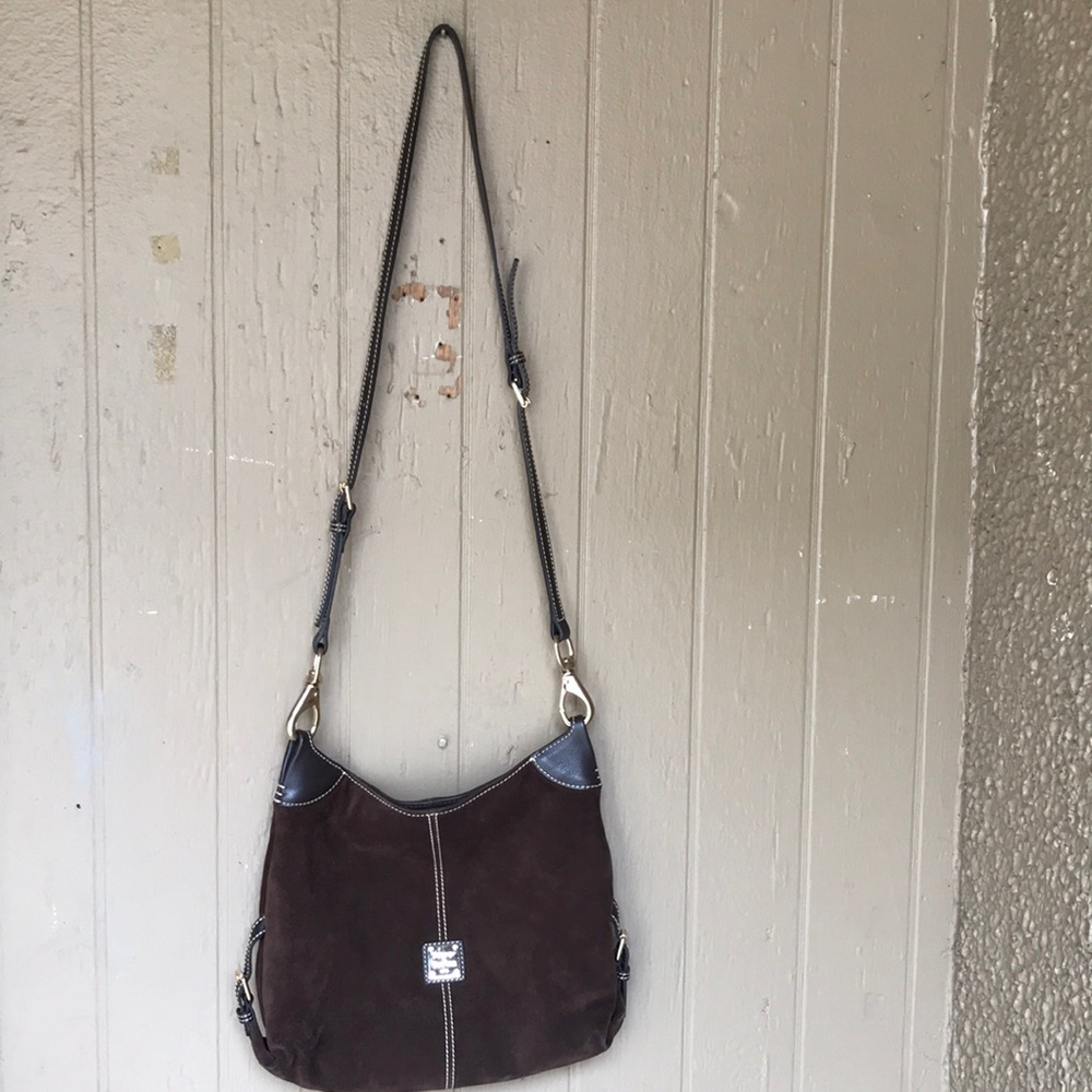 Dooney & Bourke vintage suede crossbody bag